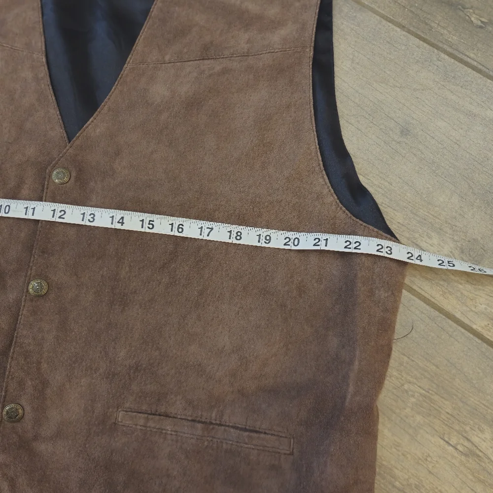 Scully Mens Brown Suede Vest - Picture 4 of 6